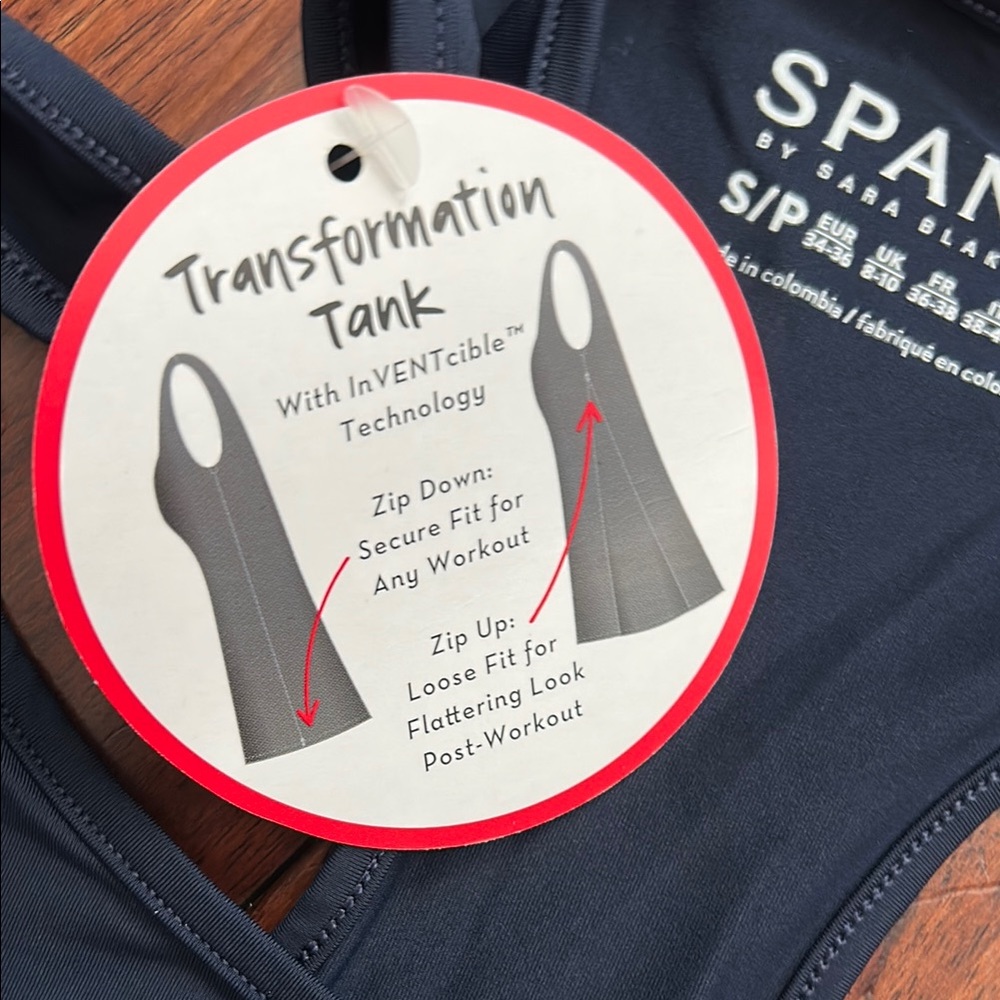 SPANX transformation tank NWT size small - lapis night - Picture 5 of 10